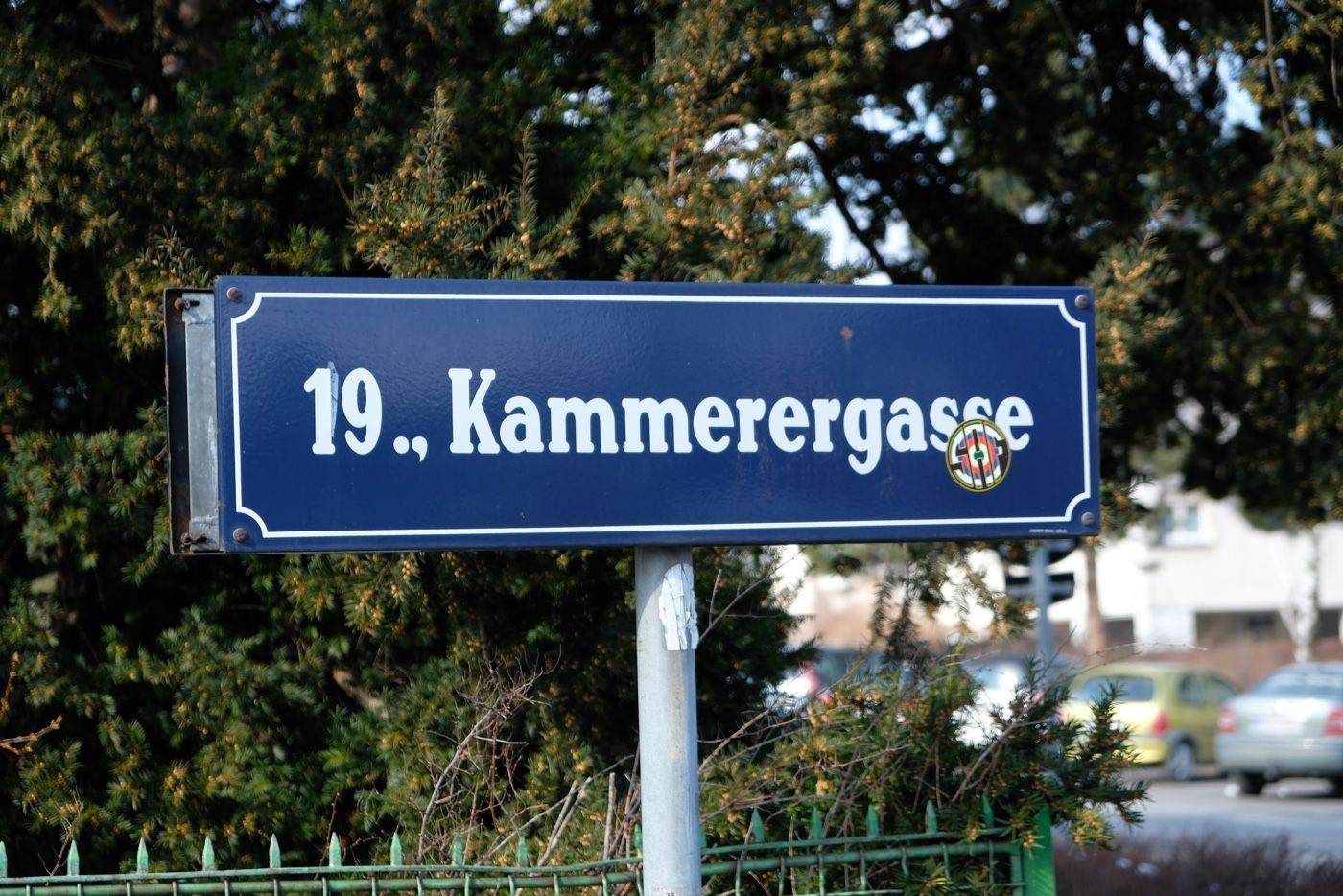 Street named after Paul Kammerer in Vienna.